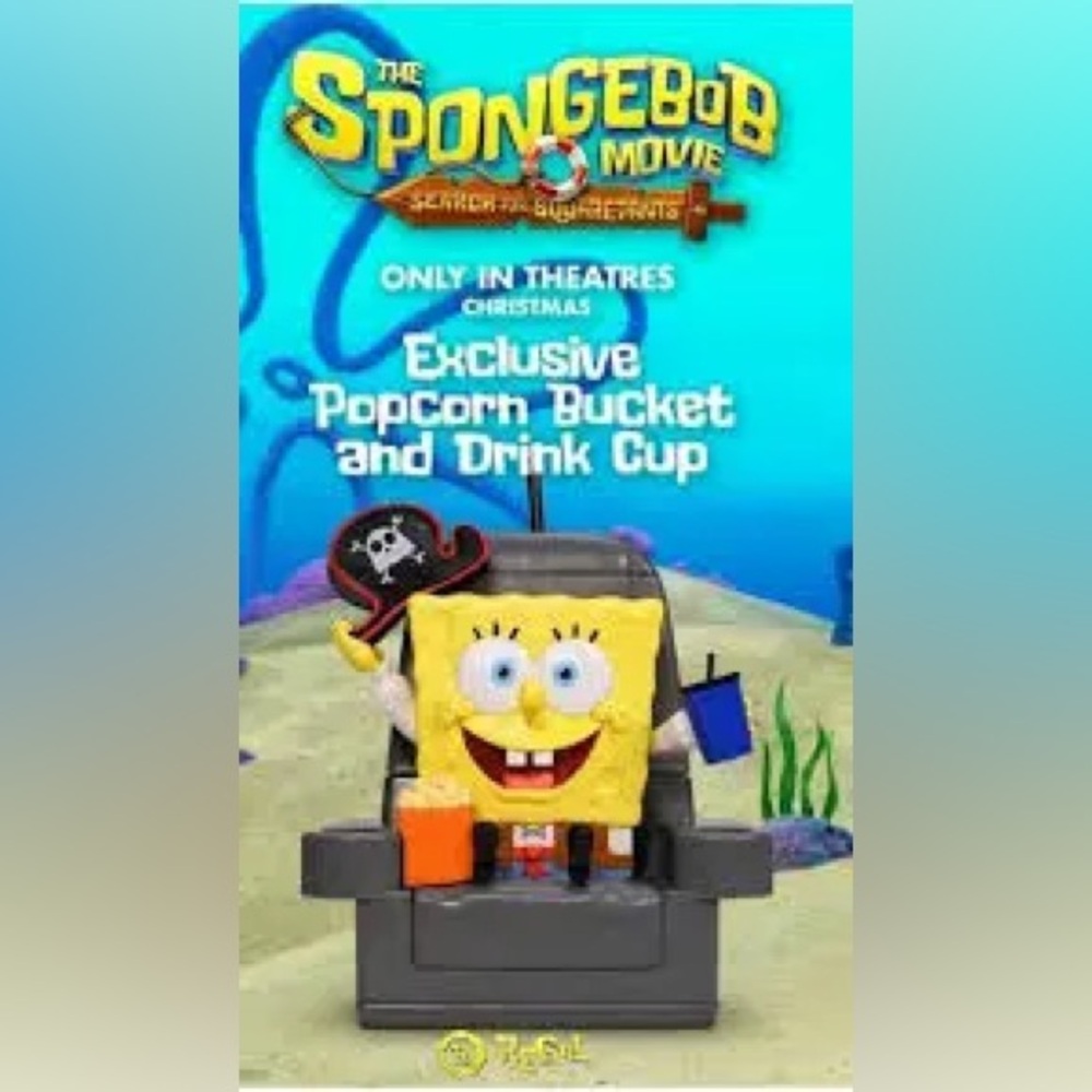 SpongeBob SquarePants Regal Exclusive Popcorn bucket and Drink Cup combo